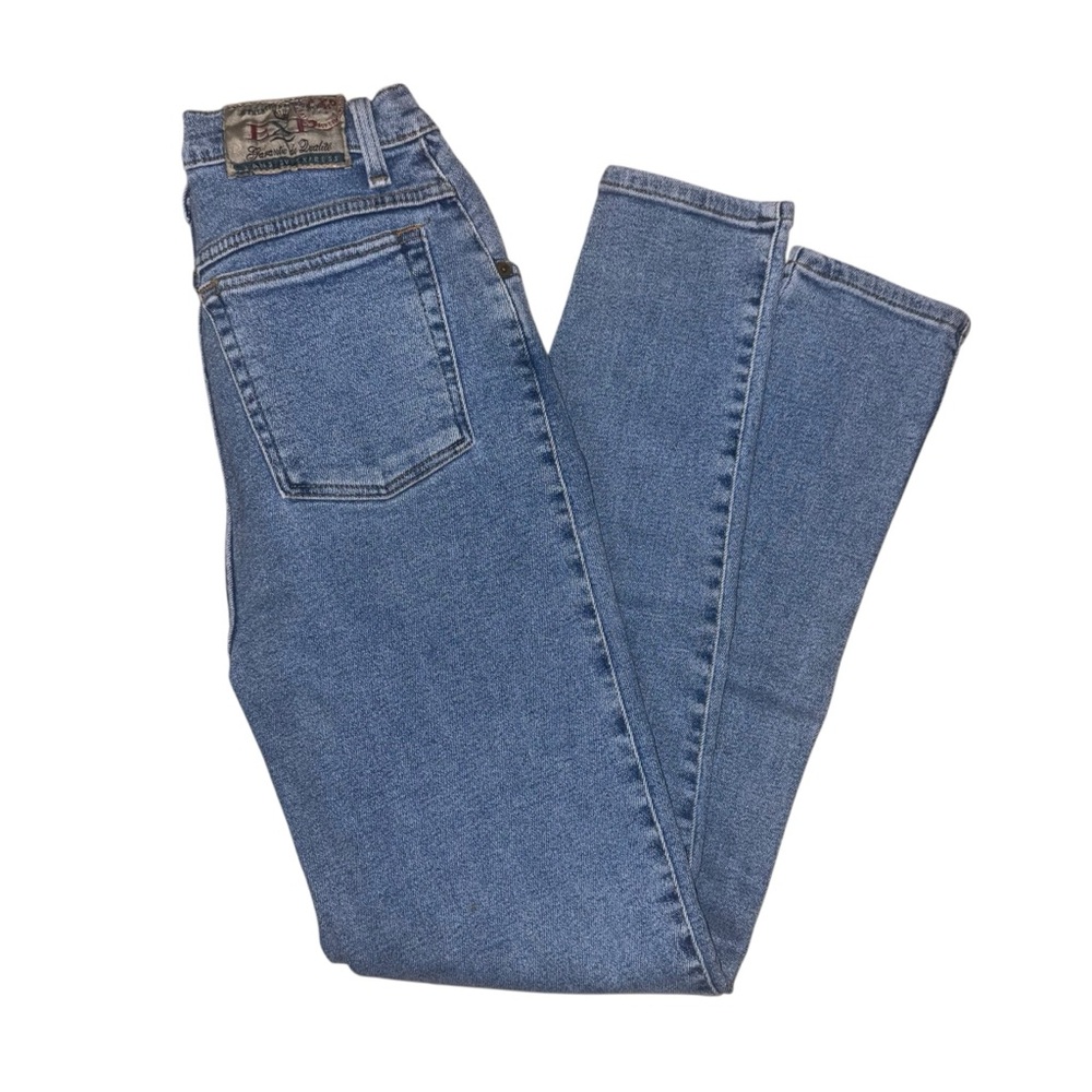 Vtg 90s Express High Rise High Waist Mom Jeans 11/12 11 12 Straight Tapered Leg